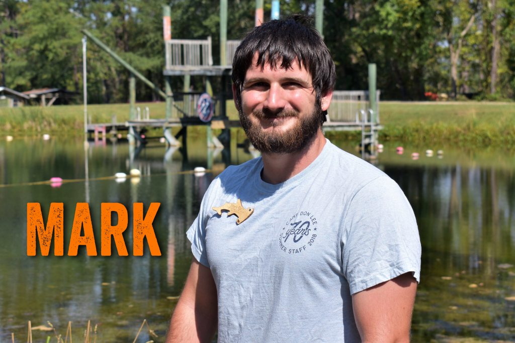 Hey, I’m Mark Carr. This is my 13th season including summer camp and coastal seasons. I love the outdoors and working with children and youth. I have a degree in recreation, sports leadership and tourism management from UNCW and I’m also a trained seminarian. My favorite Disney character is  Flick because he is optimistic and driven to serve others.