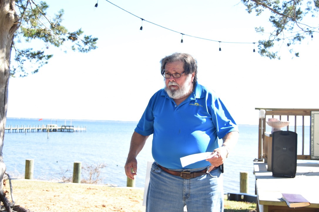 Rev. John Farmer leading worship at the 75th Anniversary Celebration