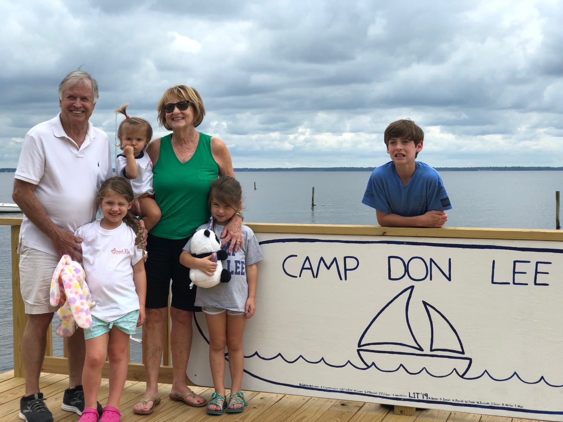 Barry and Sue Cummins with Camper Grandchildren Barry & Sue Cummins with grandchildren at camp